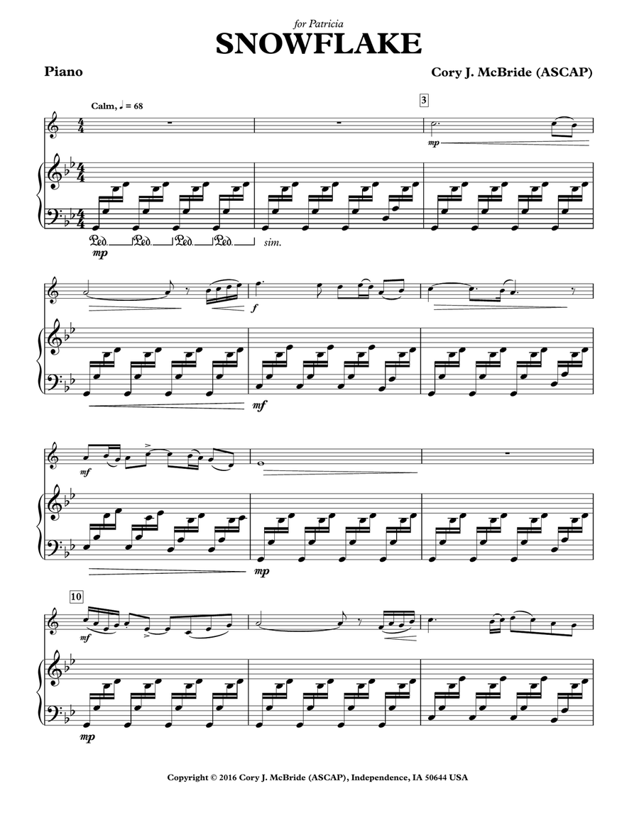 Snowflake Snowflake Chamber Music scores gallery preview page 3