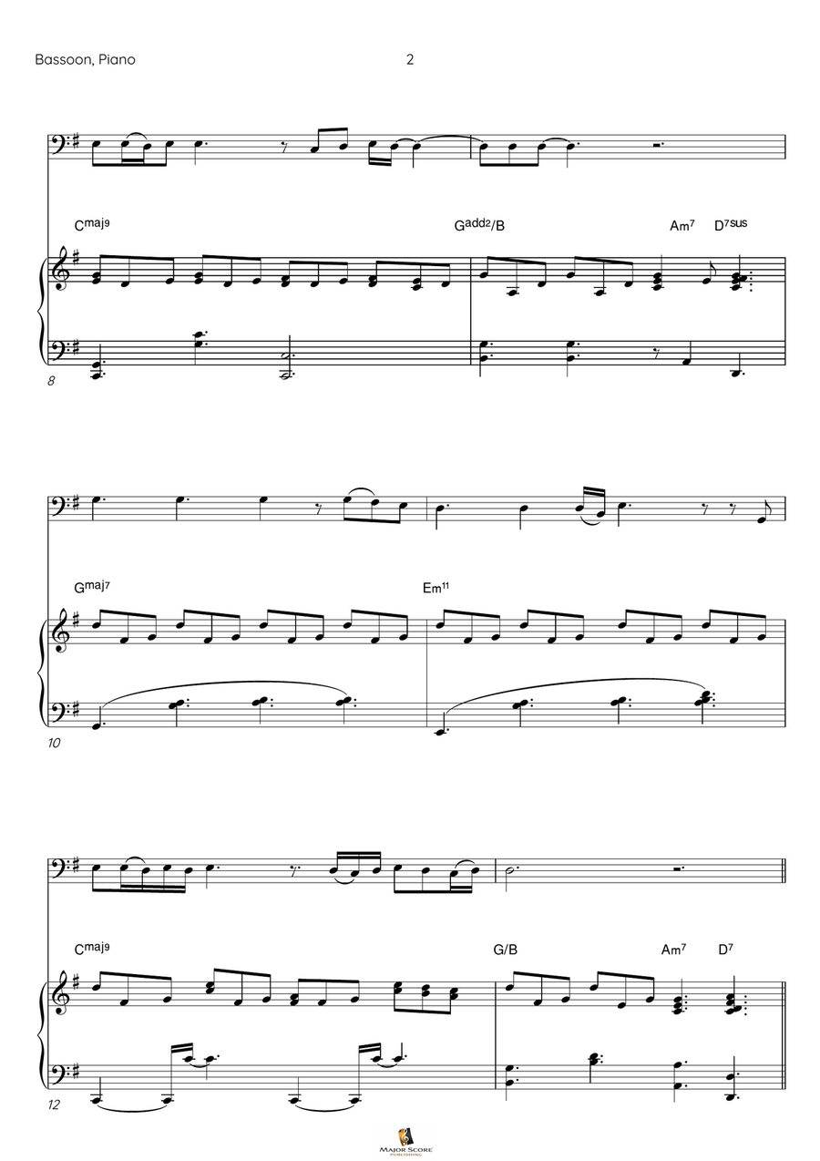 I Have Nothing Bassoon scores gallery preview page 3