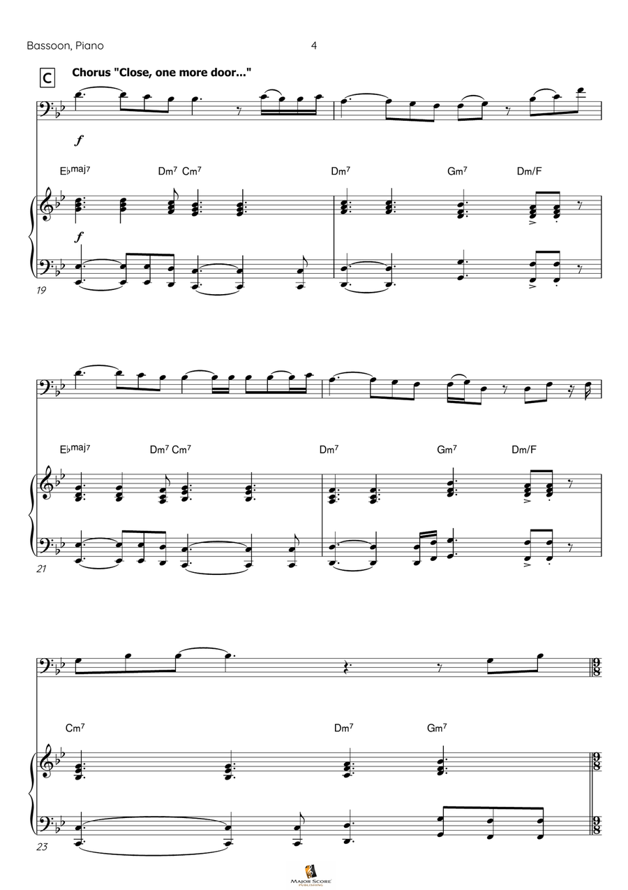 I Have Nothing Bassoon scores gallery preview page 5