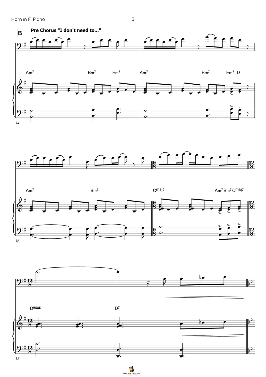 I Have Nothing Piano scores gallery preview page 4