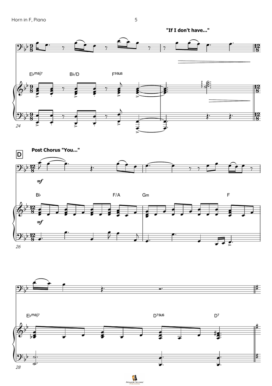 I Have Nothing Piano scores gallery preview page 6