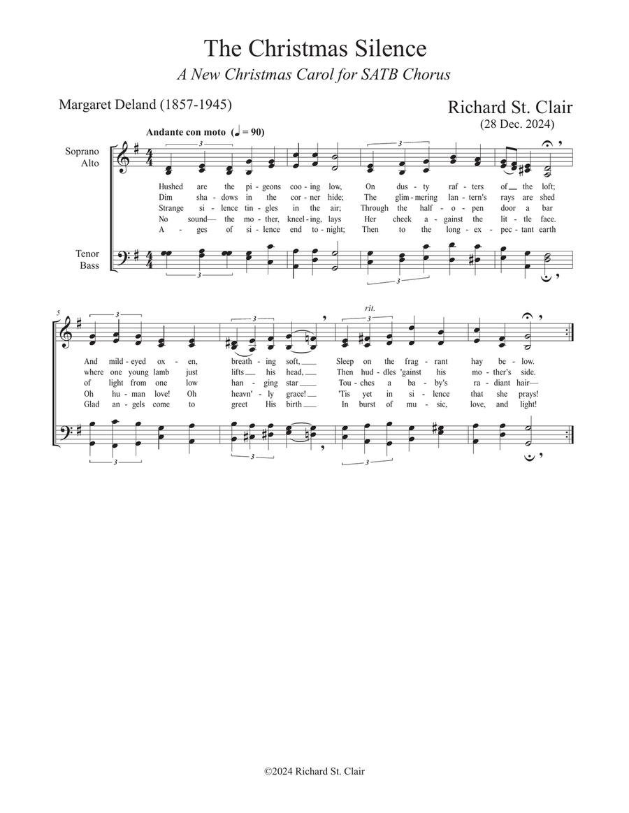 Twelve Days of Christmas Carols - for SATB Chorus a Cappella 4-Part scores gallery preview page 4