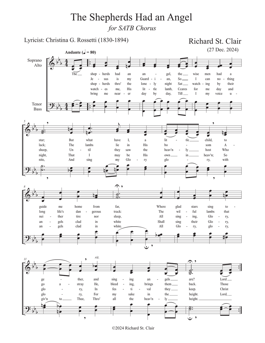 Twelve Days of Christmas Carols - for SATB Chorus a Cappella 4-Part scores gallery preview page 6