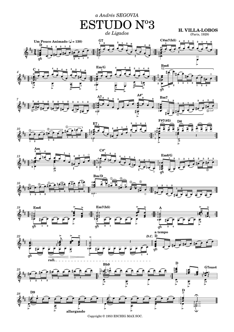 Douze Etudes Acoustic Guitar scores gallery preview page 3