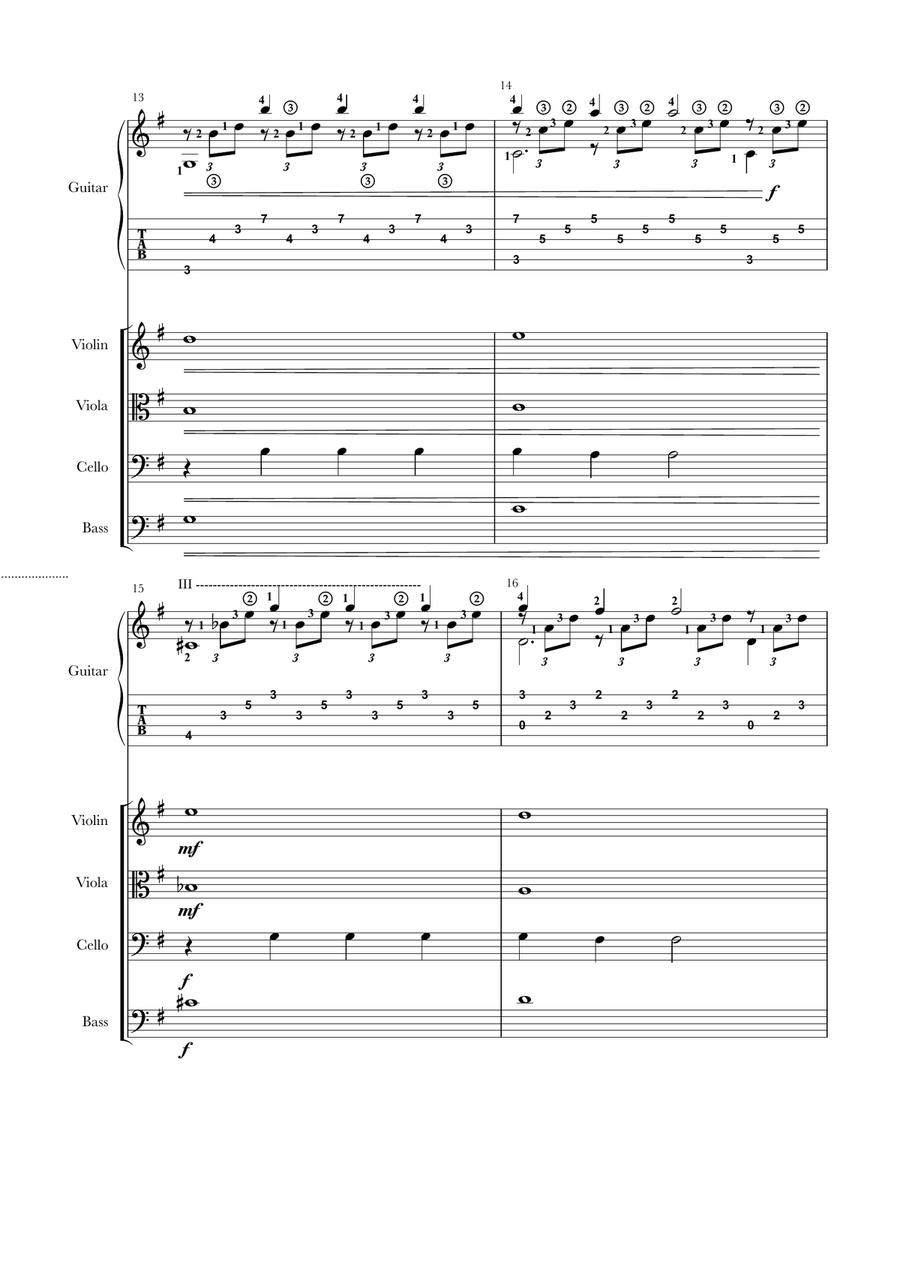 Study op. 6 no. 11 Small Ensemble scores gallery preview page 4