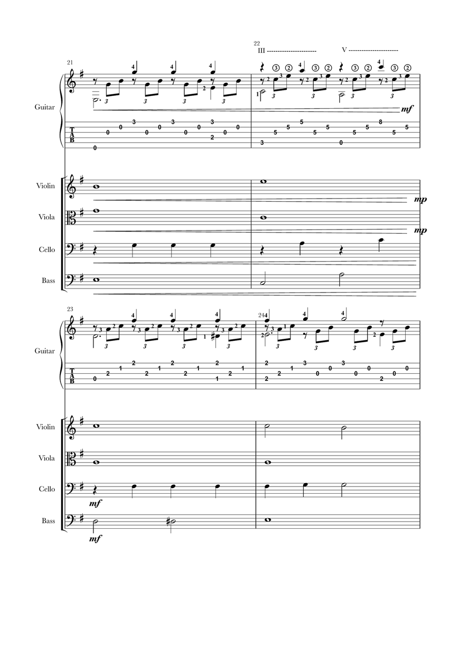Study op. 6 no. 11 Small Ensemble scores gallery preview page 6
