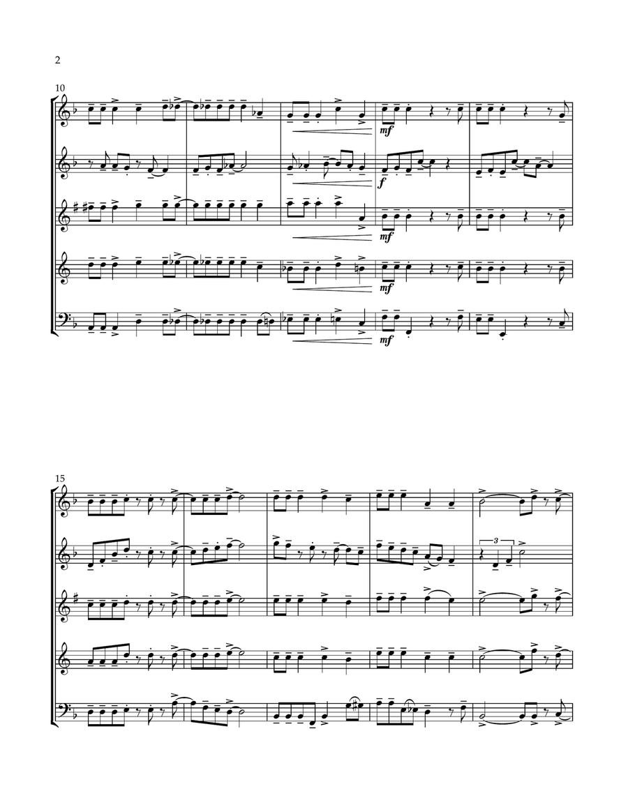 Dancing Through Life Dancing Through Life Woodwind Quintet scores gallery preview page 2