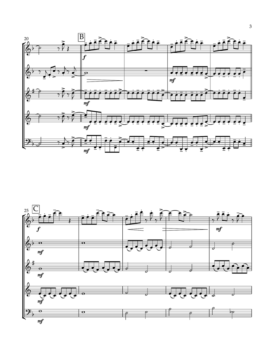 Dancing Through Life Dancing Through Life Woodwind Quintet scores gallery preview page 3