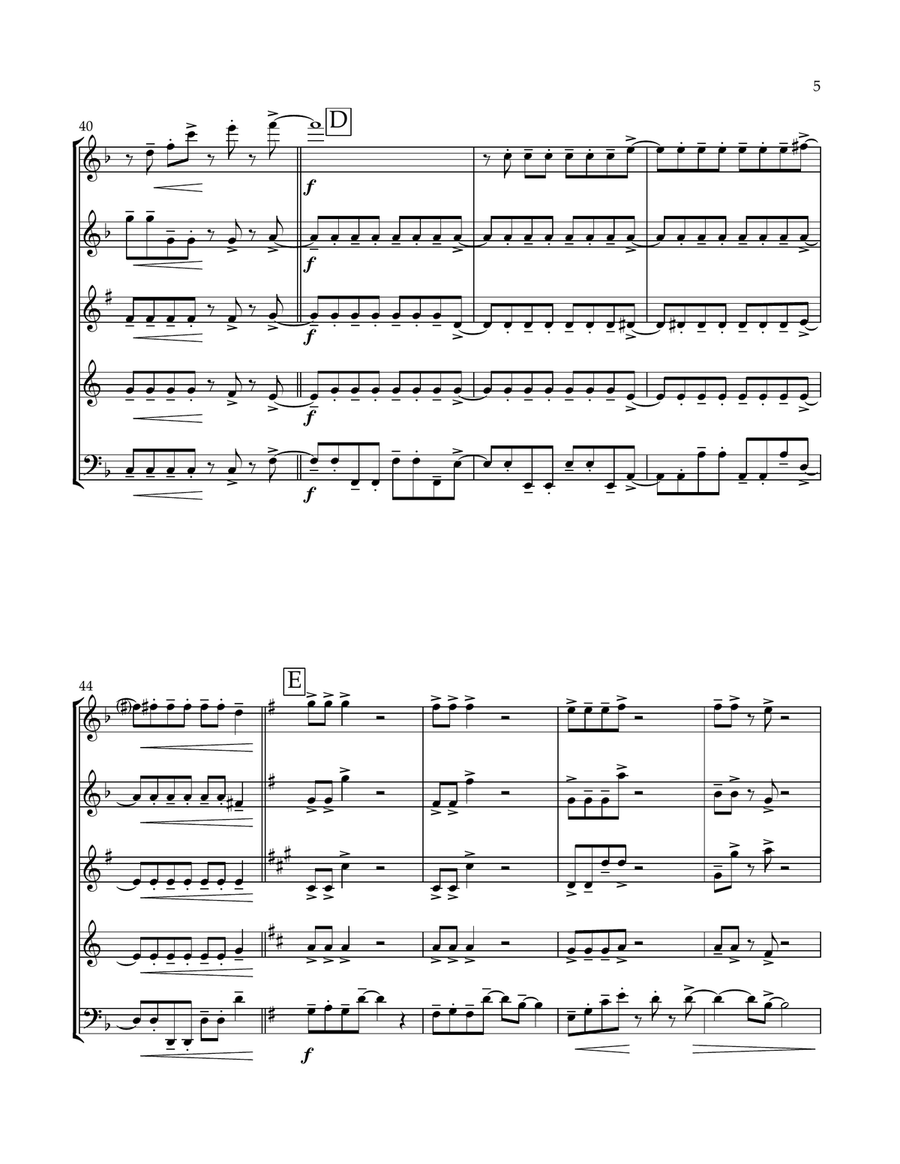 Dancing Through Life Dancing Through Life Woodwind Quintet scores gallery preview page 5