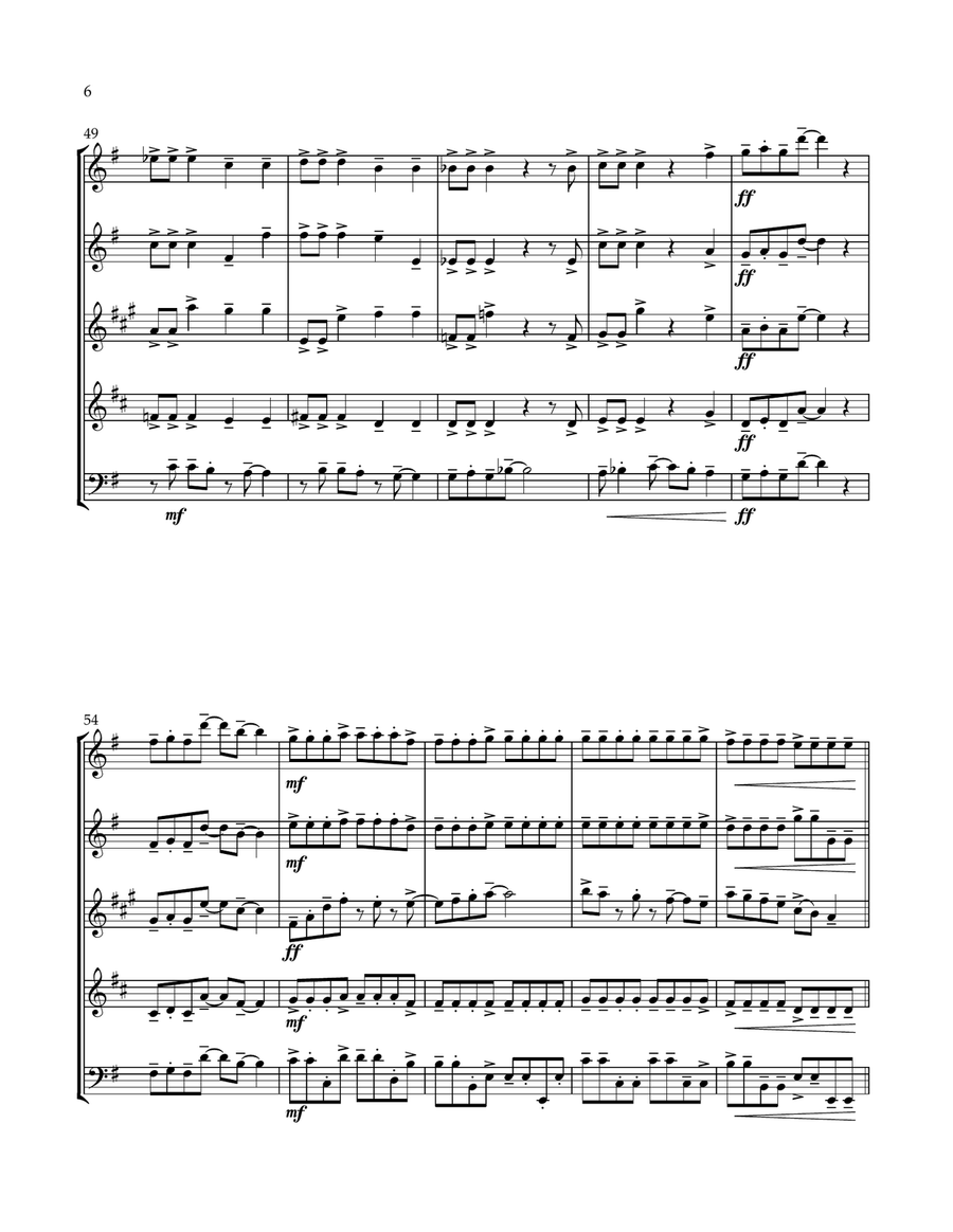 Dancing Through Life Dancing Through Life Woodwind Quintet scores gallery preview page 6