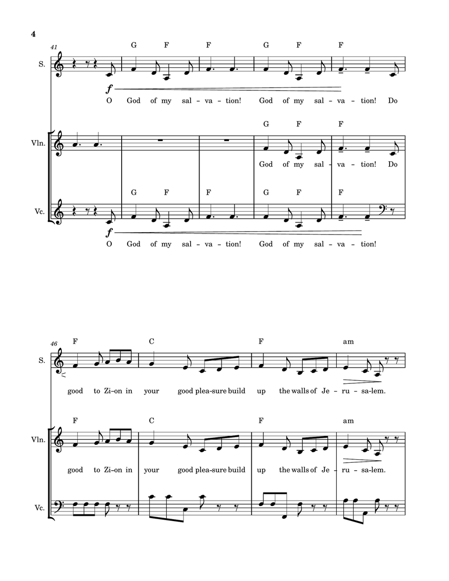 Sacrifice and Refuge Cantata for singers and 2 obbligato instruments SA scores gallery preview page 4