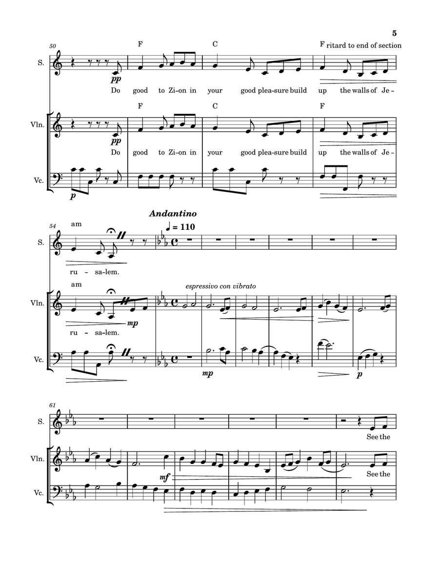 Sacrifice and Refuge Cantata for singers and 2 obbligato instruments SA scores gallery preview page 5