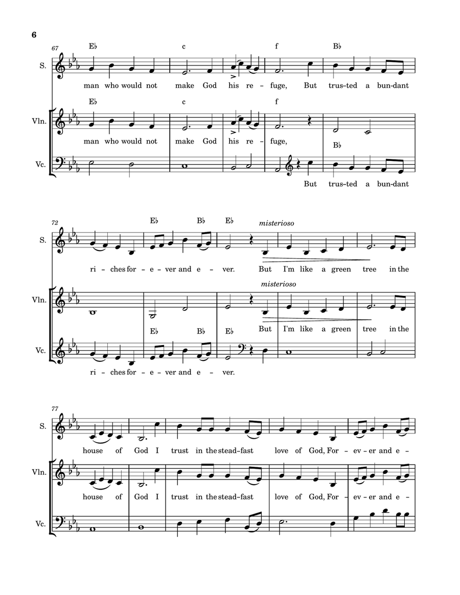 Sacrifice and Refuge Cantata for singers and 2 obbligato instruments SA scores gallery preview page 6