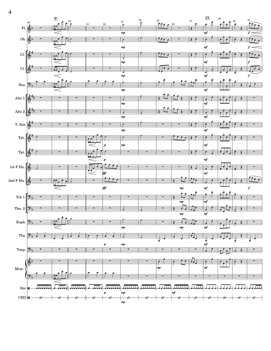 March of The Randomness March of The Randomness Concert Band scores gallery preview page 4