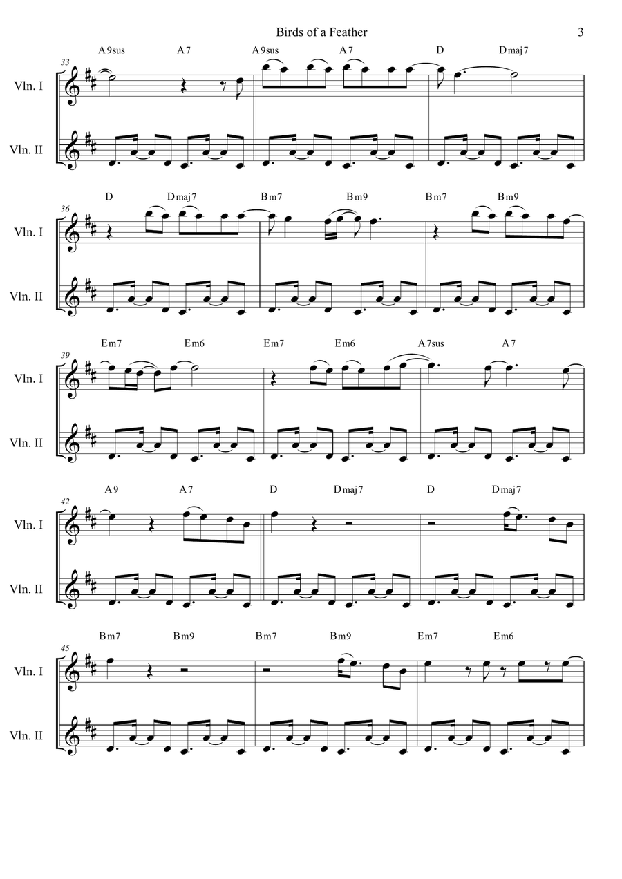 Birds Of A Feather Birds Of A Feather String Duet scores gallery preview page 3