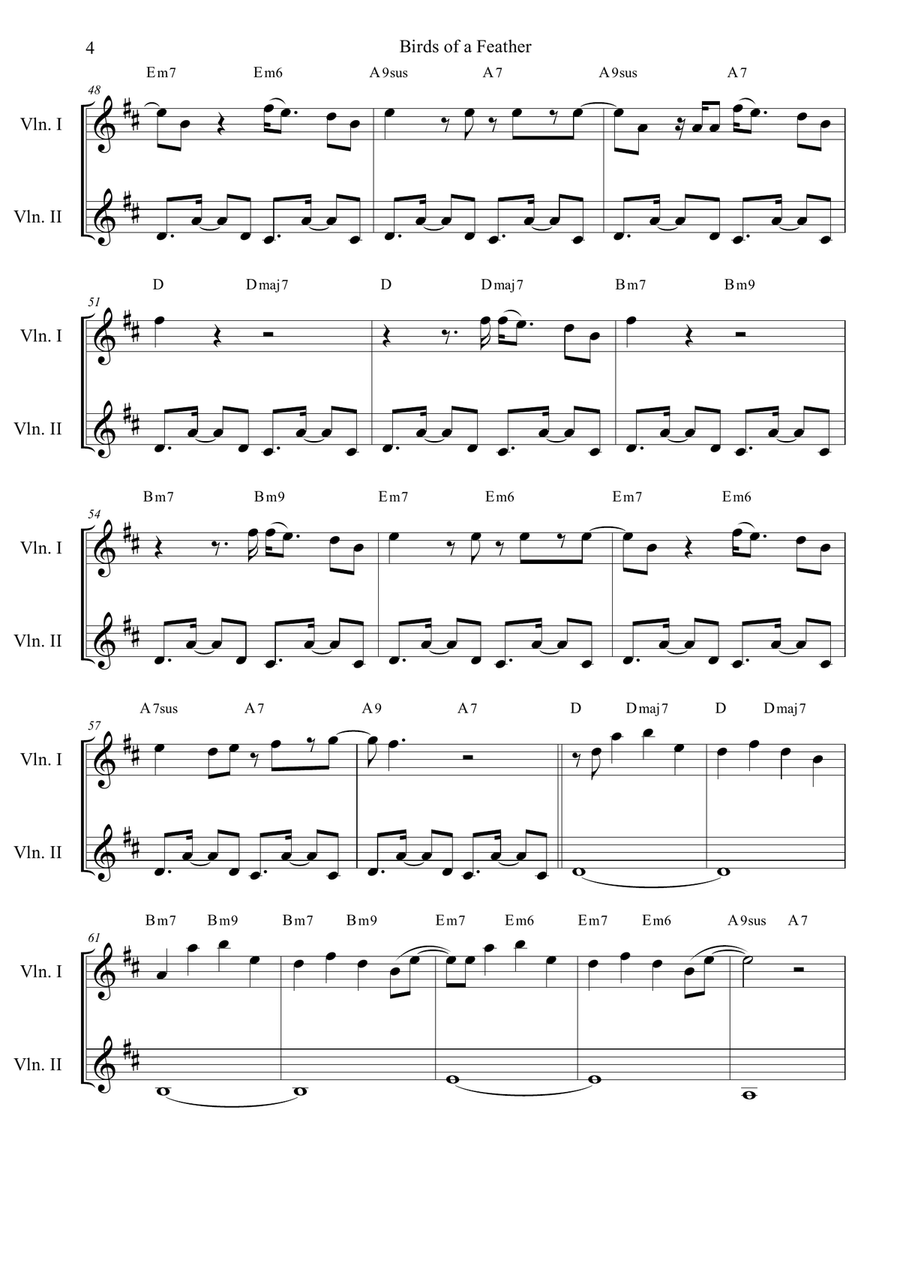 Birds Of A Feather Birds Of A Feather String Duet scores gallery preview page 4