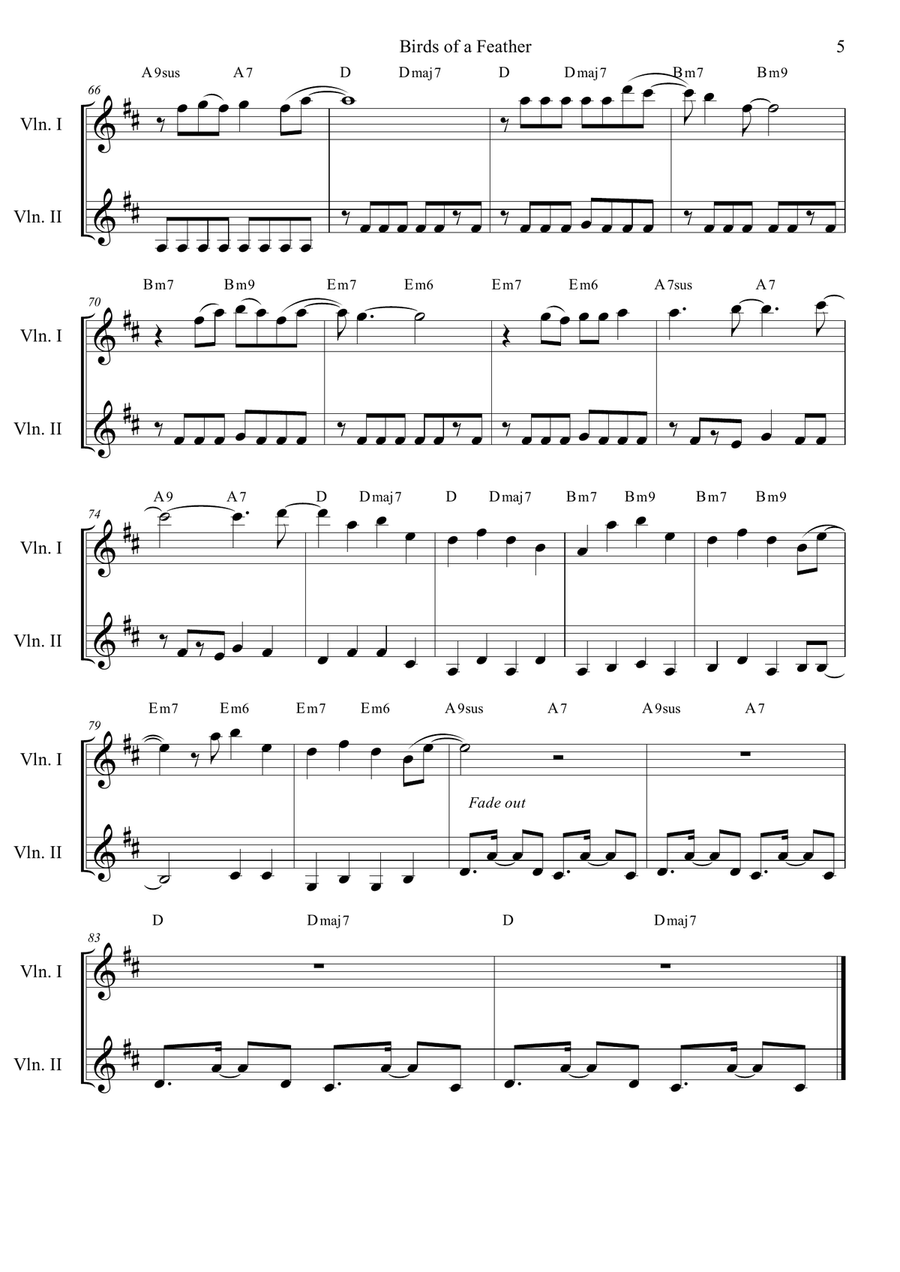 Birds Of A Feather Birds Of A Feather String Duet scores gallery preview page 5