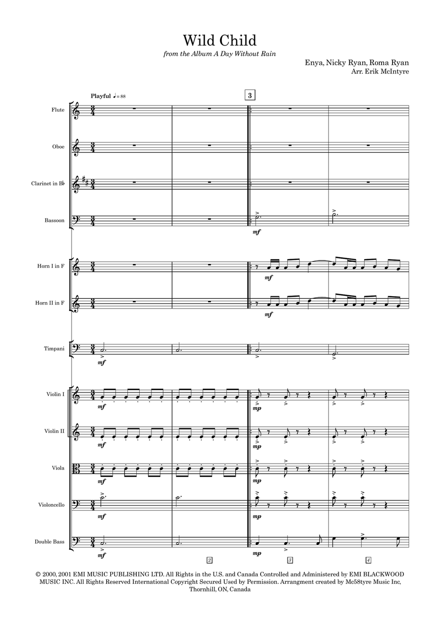 Wild Child Large Ensemble scores gallery preview page 2