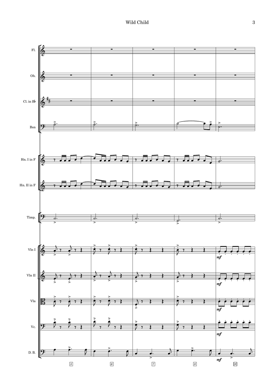 Wild Child Large Ensemble scores gallery preview page 3