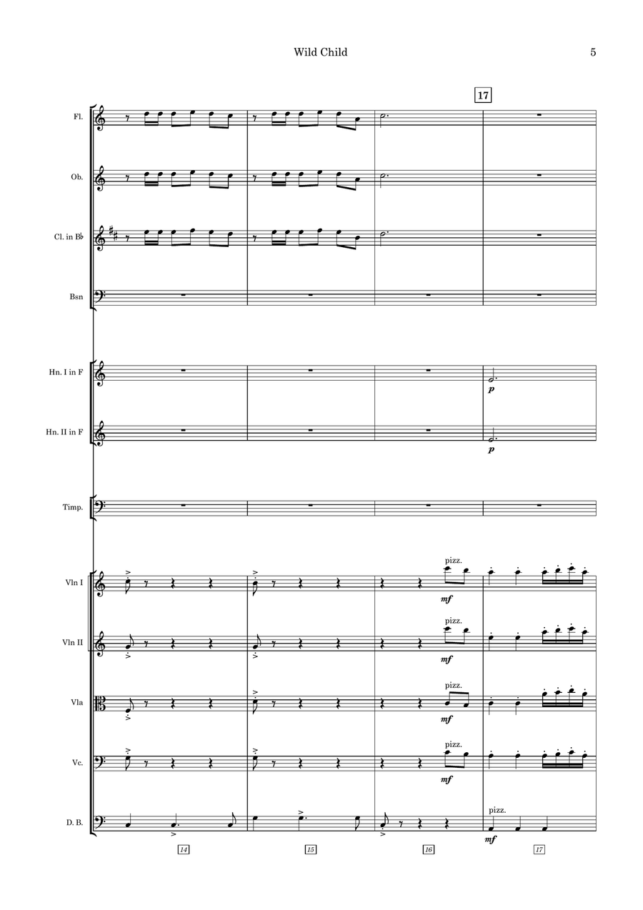 Wild Child Large Ensemble scores gallery preview page 5