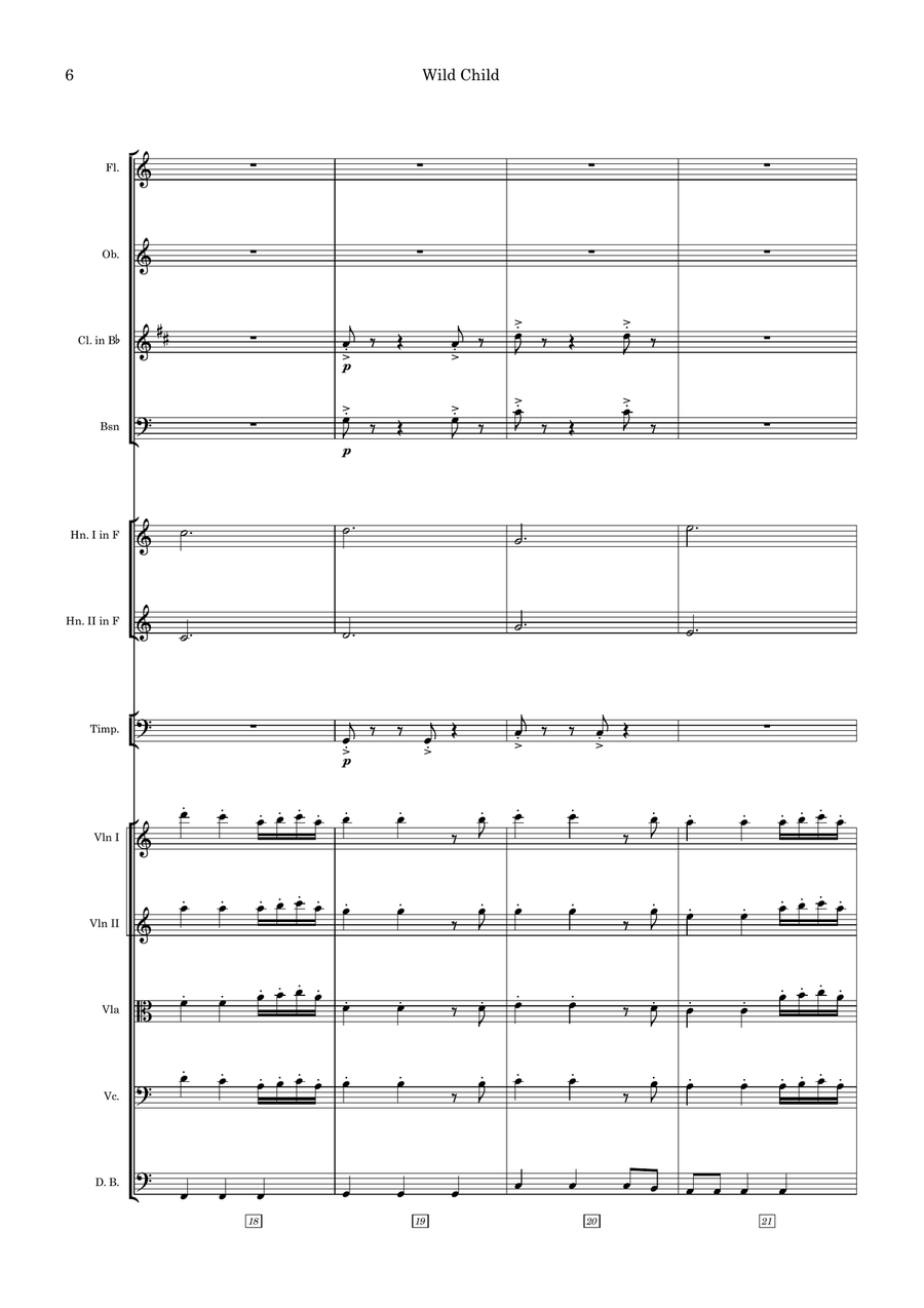 Wild Child Large Ensemble scores gallery preview page 6