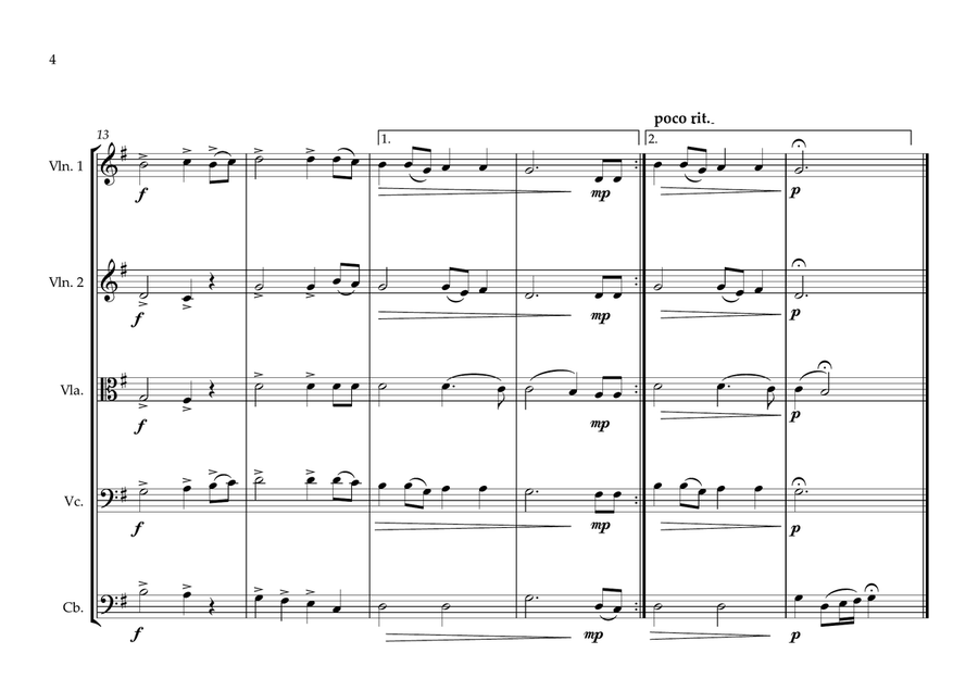 Zimbabwean National Anthem for String Orchestra String Orchestra scores gallery preview page 4
