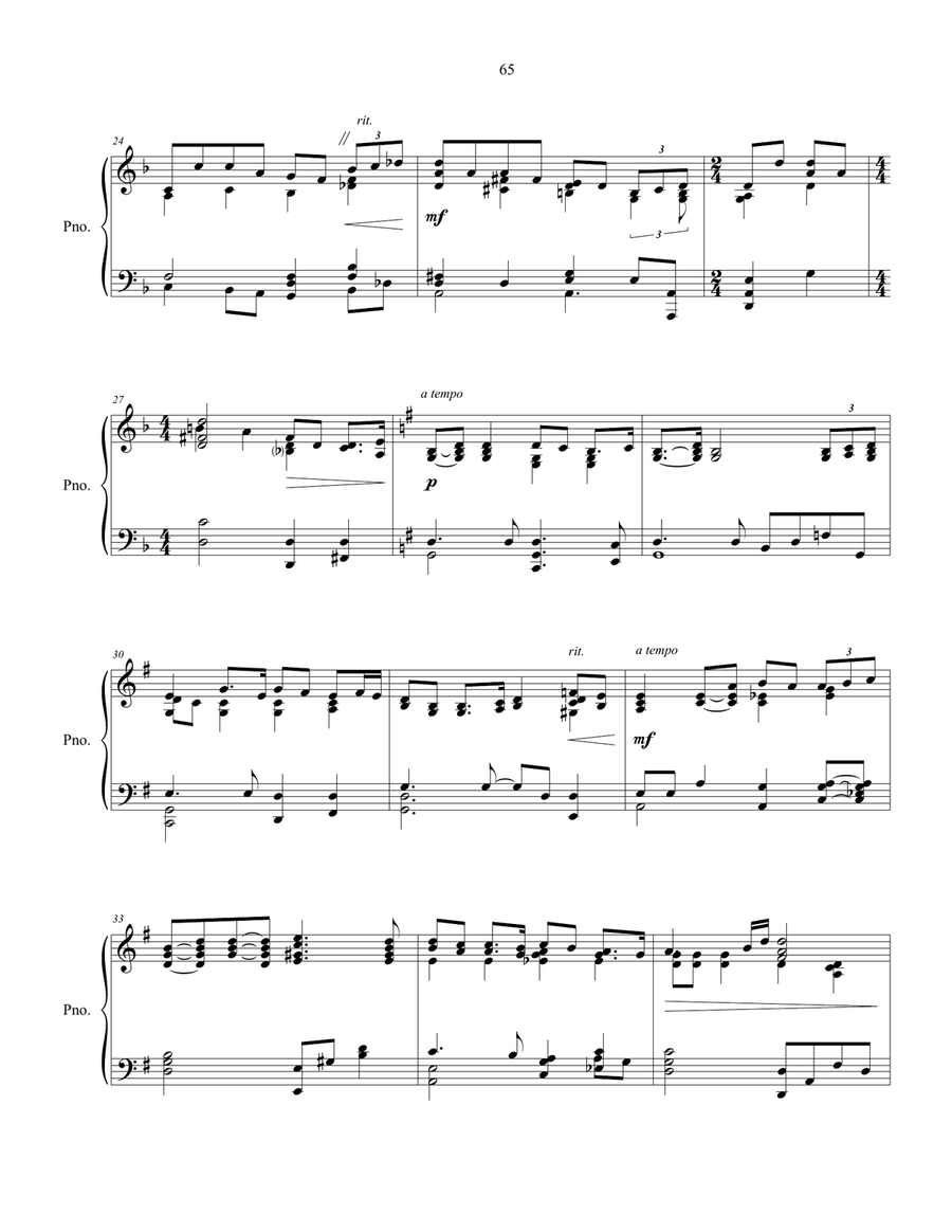 Whence Came These Oceans? - piano solo Piano Solo scores gallery preview page 4