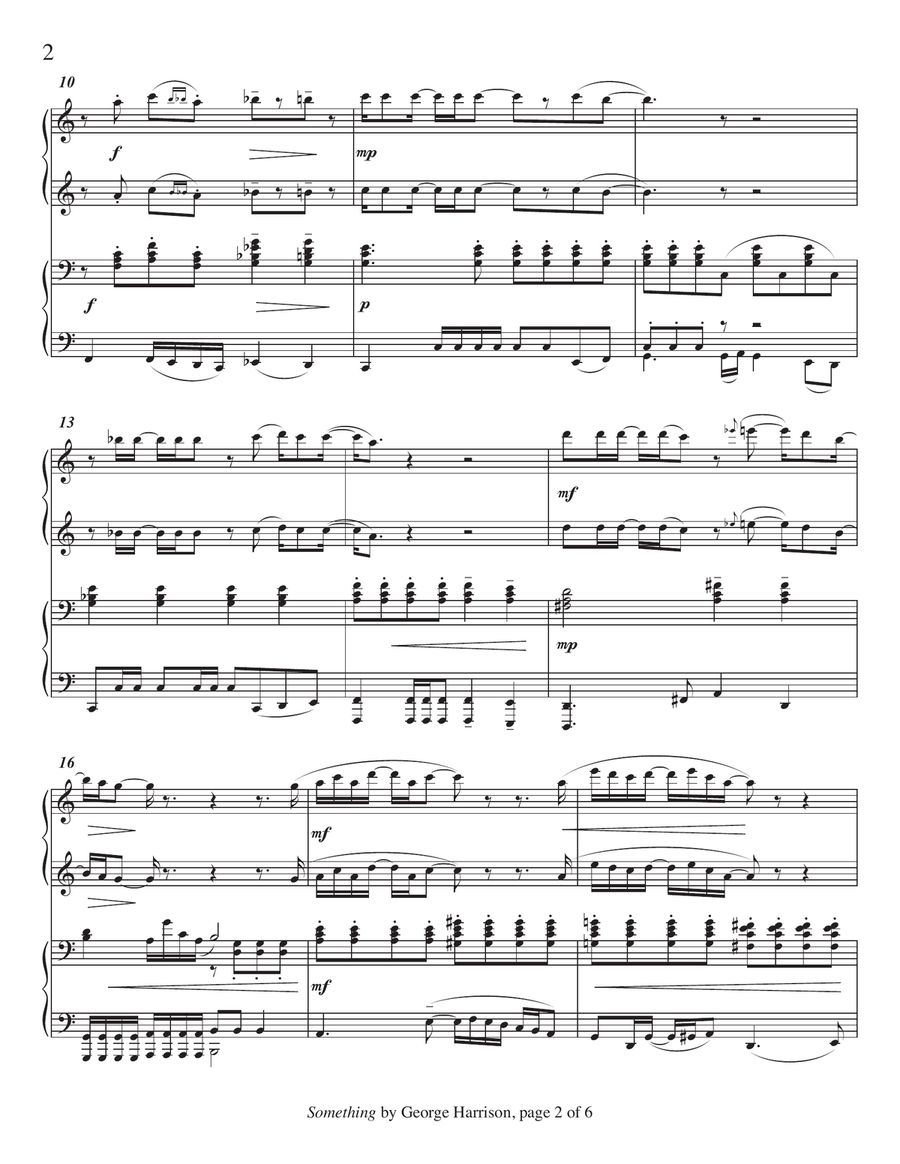 Something 1 Piano, 4-Hands scores gallery preview page 3