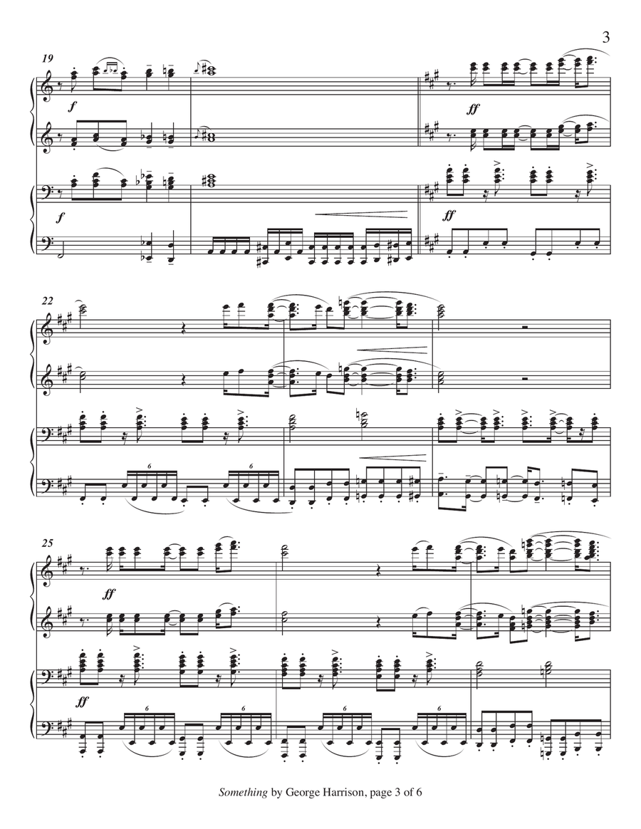 Something 1 Piano, 4-Hands scores gallery preview page 4