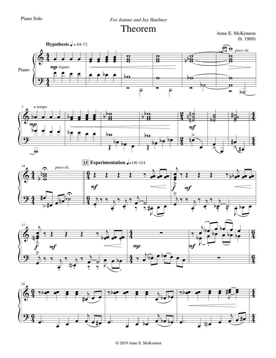 Theorem Theorem Piano Solo scores gallery preview page 2