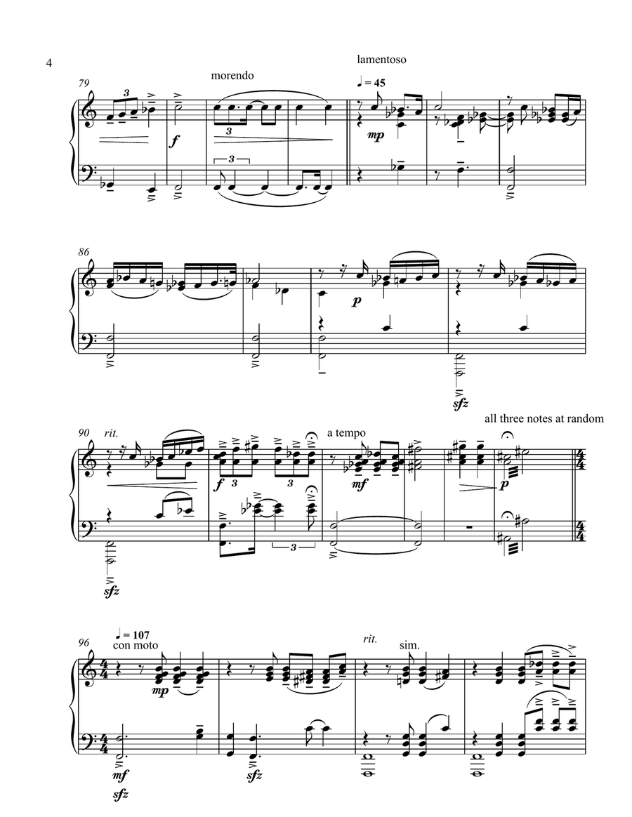 Requiem for Two Turtles Requiem for Two Turtles Piano scores gallery preview page 4