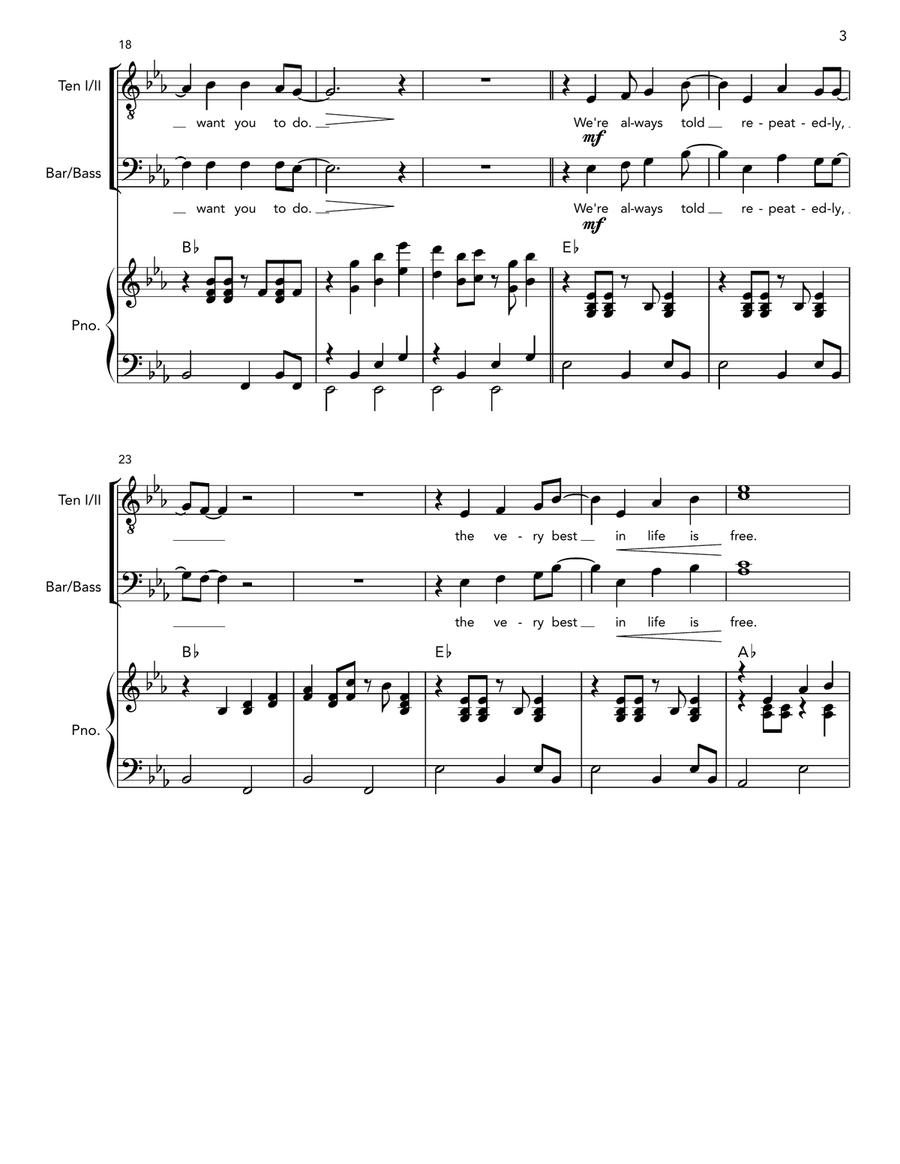Help Yourself Help Yourself TTBB scores gallery preview page 4