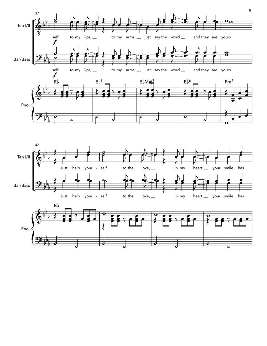 Help Yourself Help Yourself TTBB scores gallery preview page 6