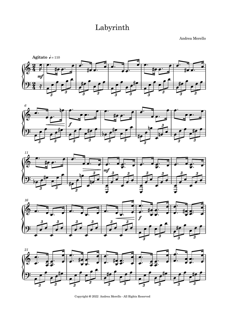 Labyrinth Labyrinth Chamber Music scores gallery preview page 1
