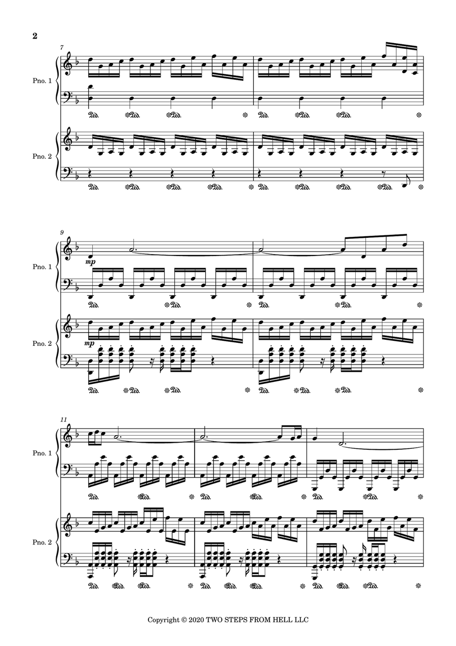 Stallion Piano Duet scores gallery preview page 2