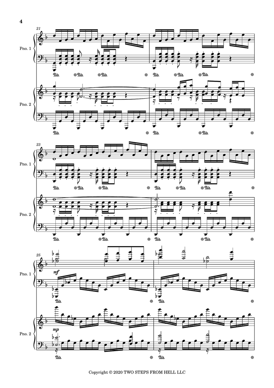 Stallion Piano Duet scores gallery preview page 4