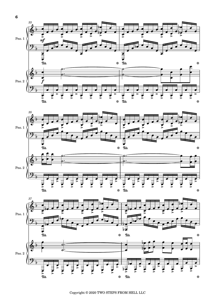 Stallion Piano Duet scores gallery preview page 6