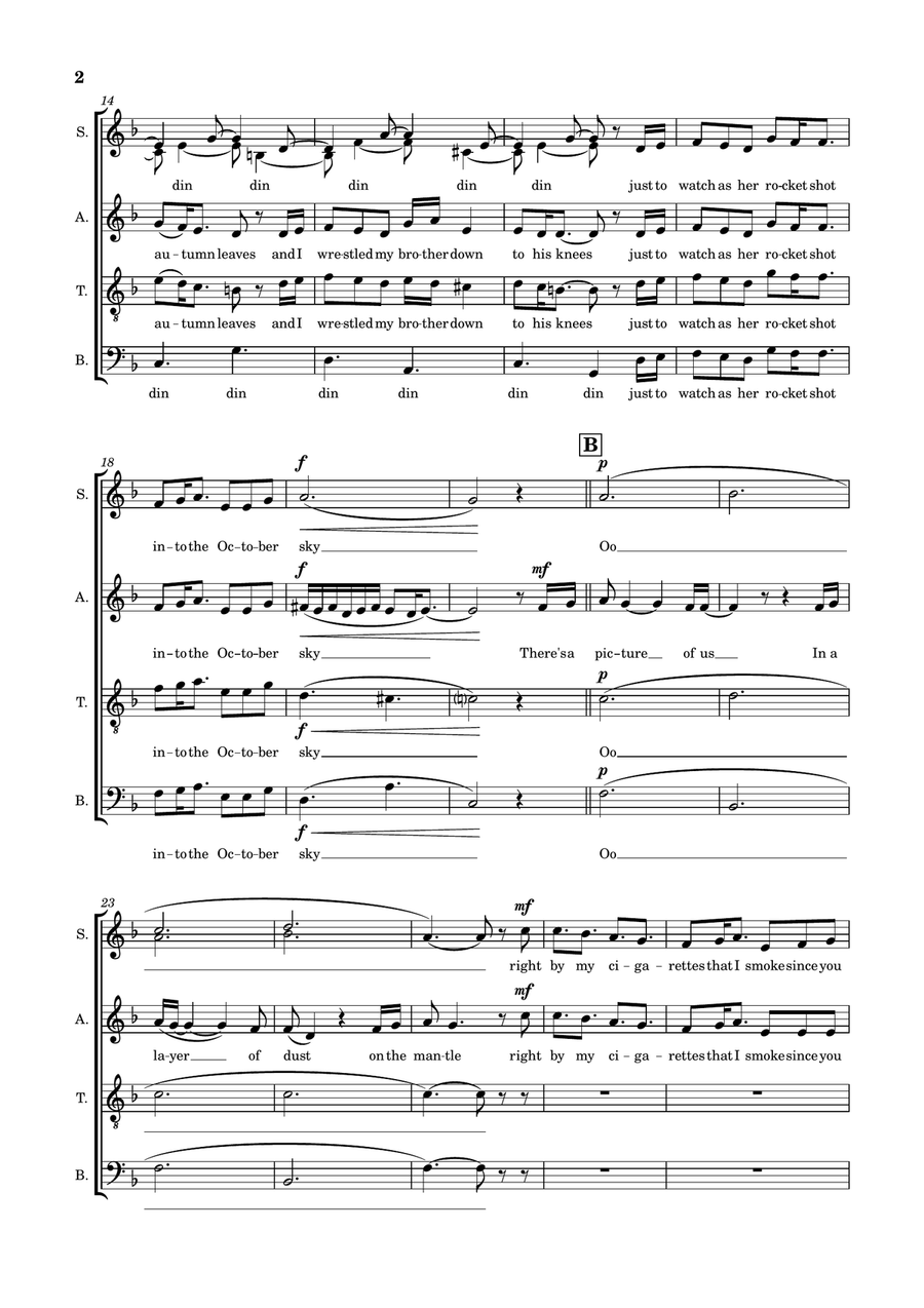 October Sky October Sky 4-Part scores gallery preview page 2