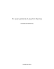 The seven last words of Jesus on the cross