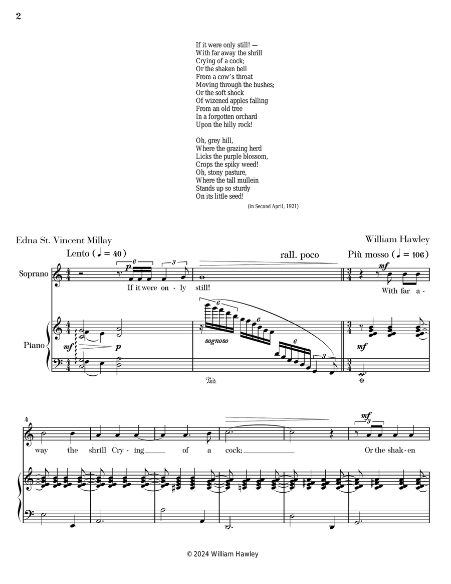 Pastoral Pastoral Piano, Vocal scores gallery preview page 2