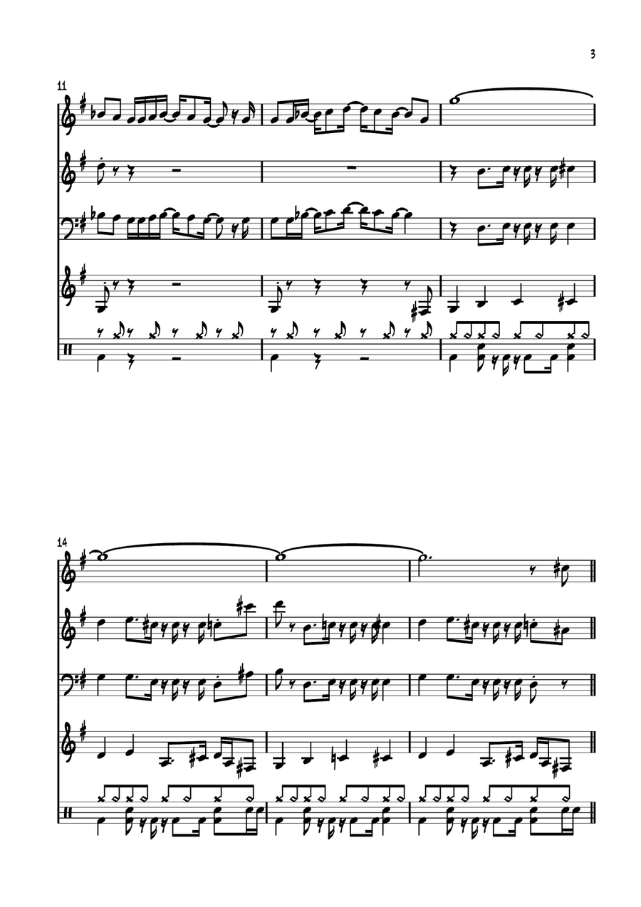 Do Your Thing Do Your Thing Jazz Ensemble scores gallery preview page 3