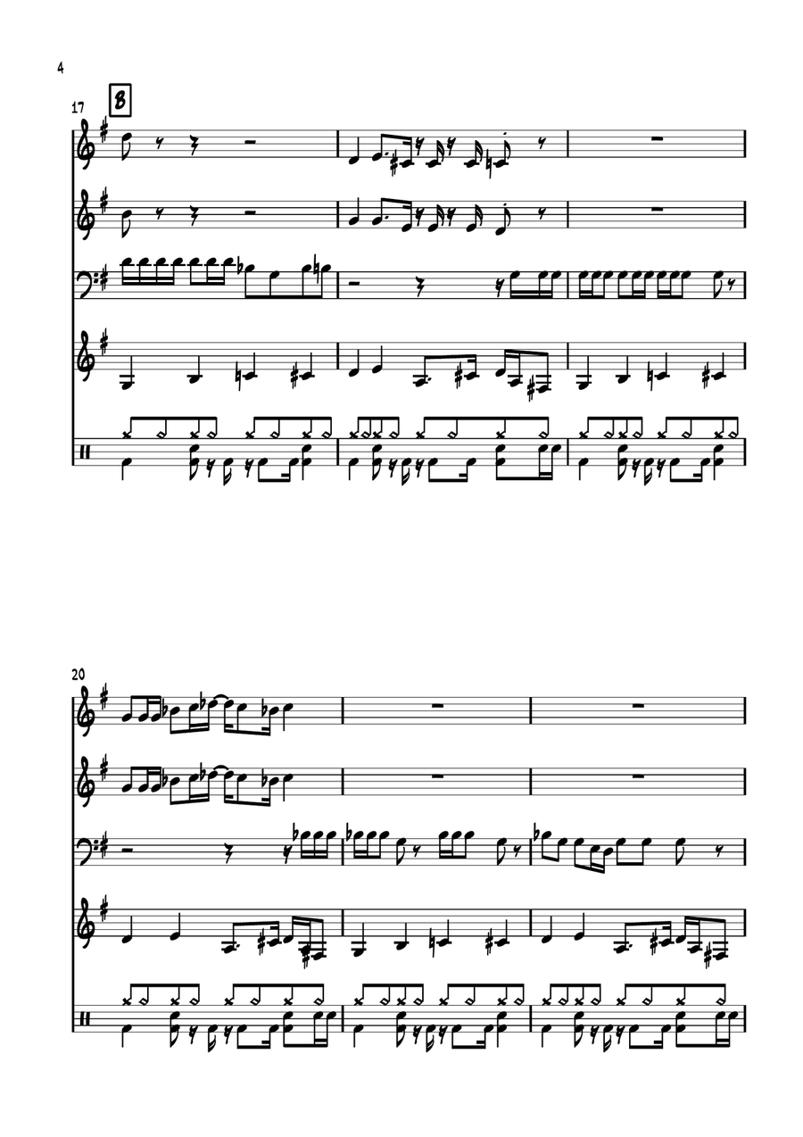 Do Your Thing Do Your Thing Jazz Ensemble scores gallery preview page 4