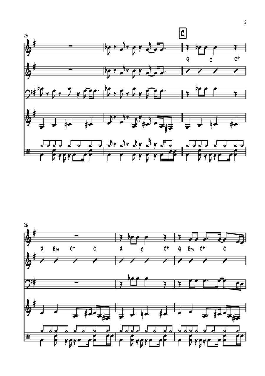 Do Your Thing Do Your Thing Jazz Ensemble scores gallery preview page 5