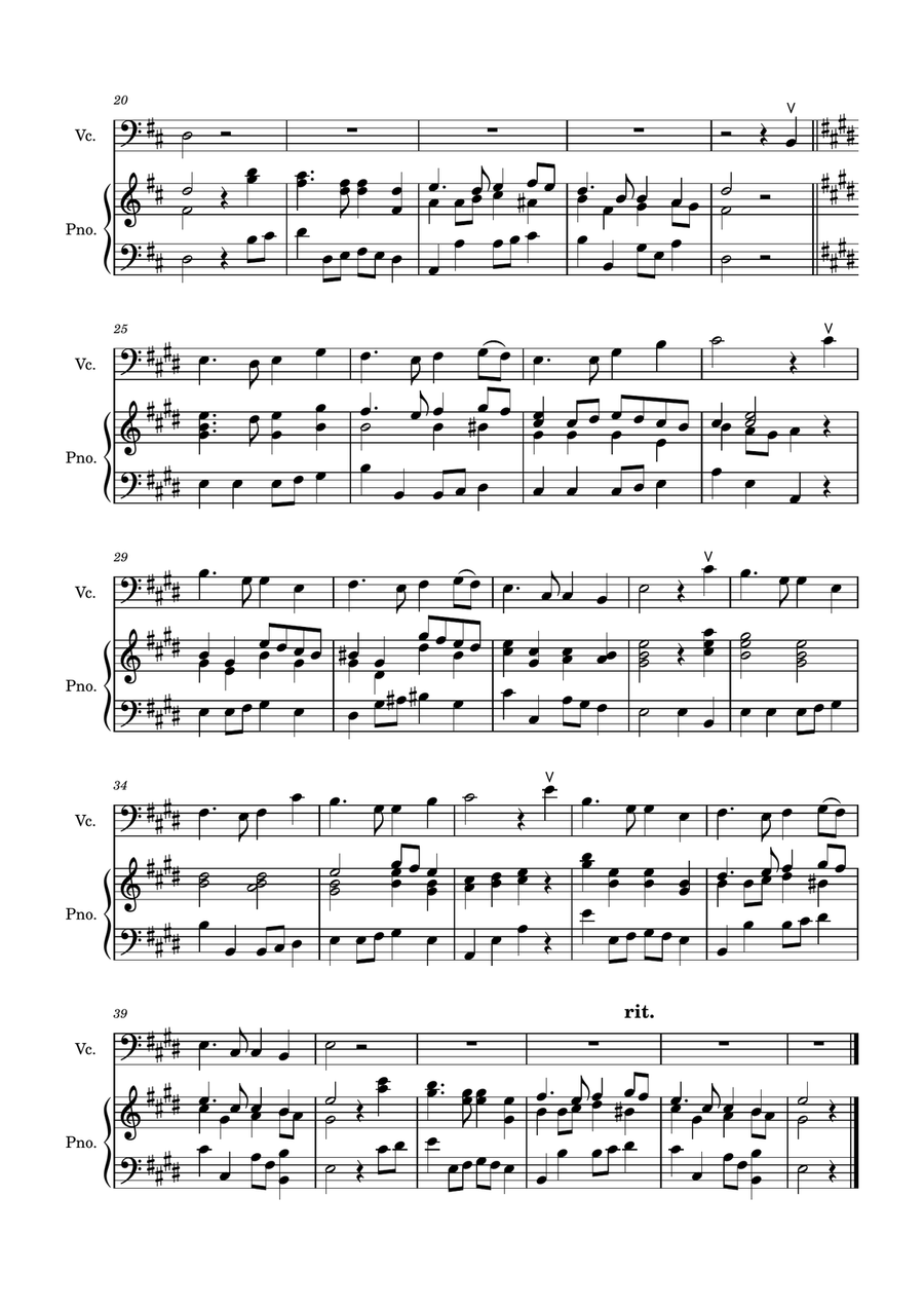 Auld Lang Syne - Cello with Piano accompaniment Piano scores gallery preview page 3