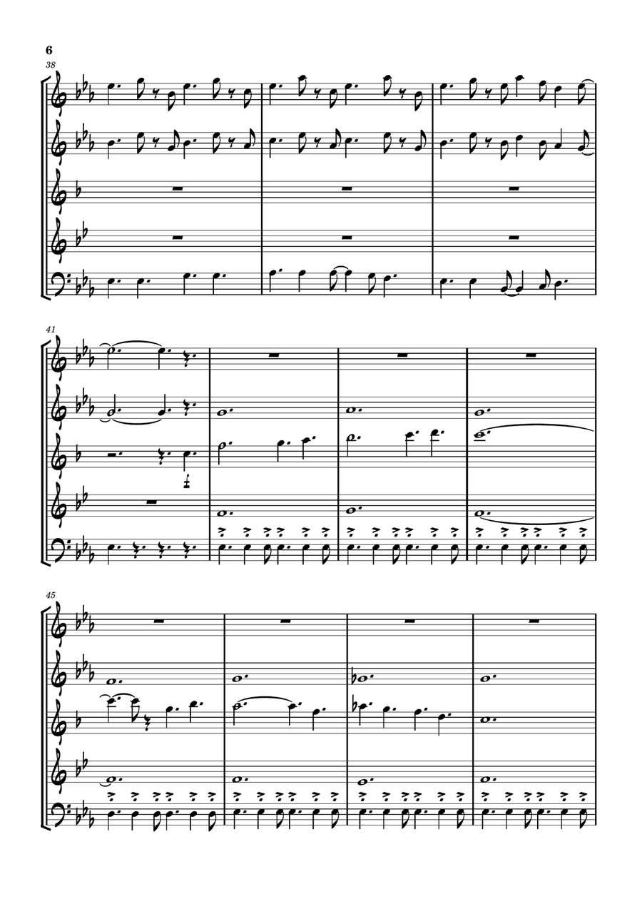 A Swingin' Safari Woodwind Quintet scores gallery preview page 6