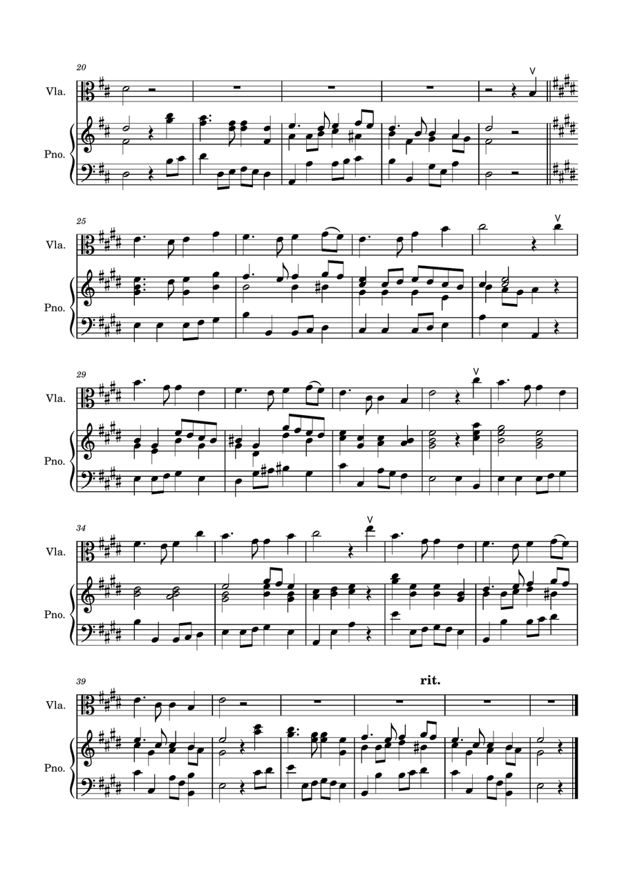 Auld Lang Syne - Viola with Piano accompaniment Viola scores gallery preview page 3