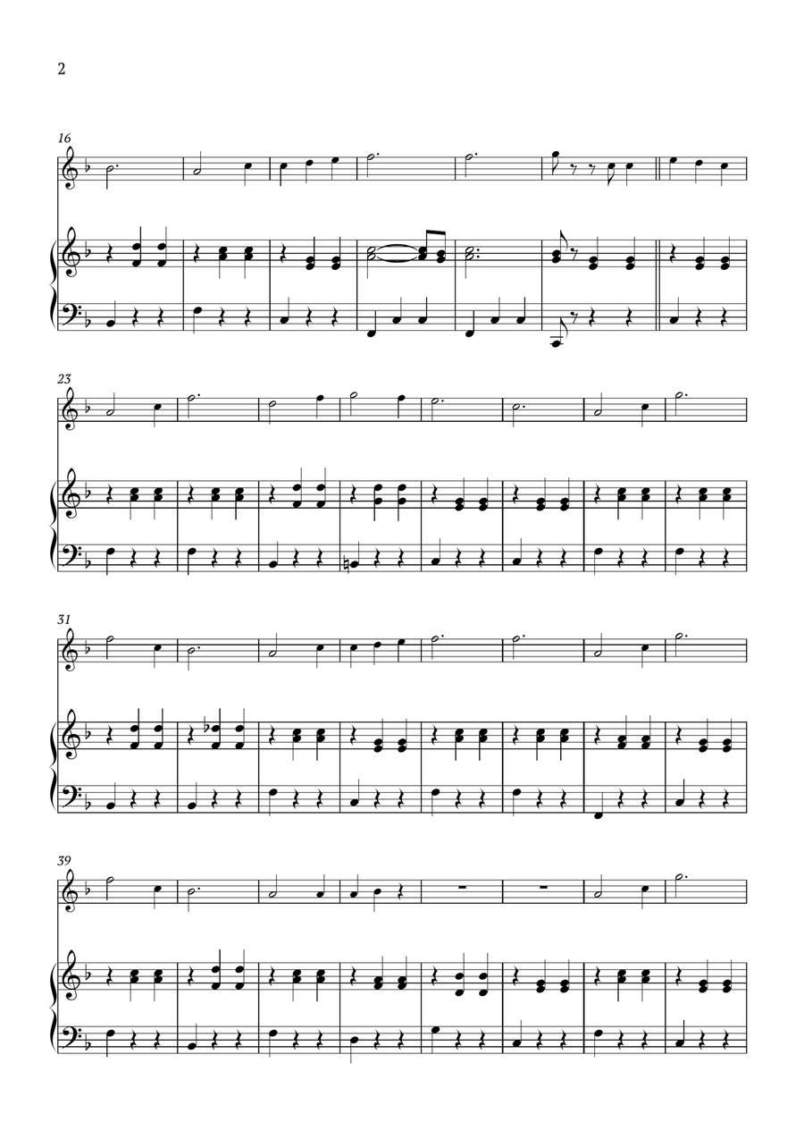 Edelweiss Flute Solo scores gallery preview page 2