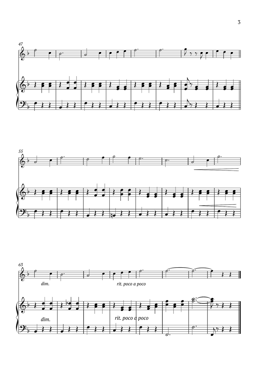 Edelweiss Flute Solo scores gallery preview page 3