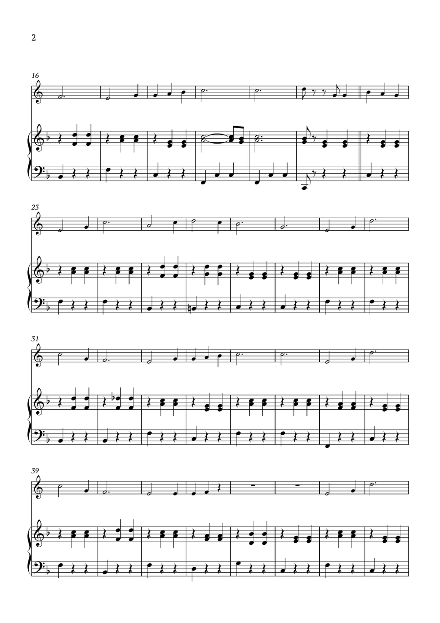 Edelweiss Piano scores gallery preview page 2