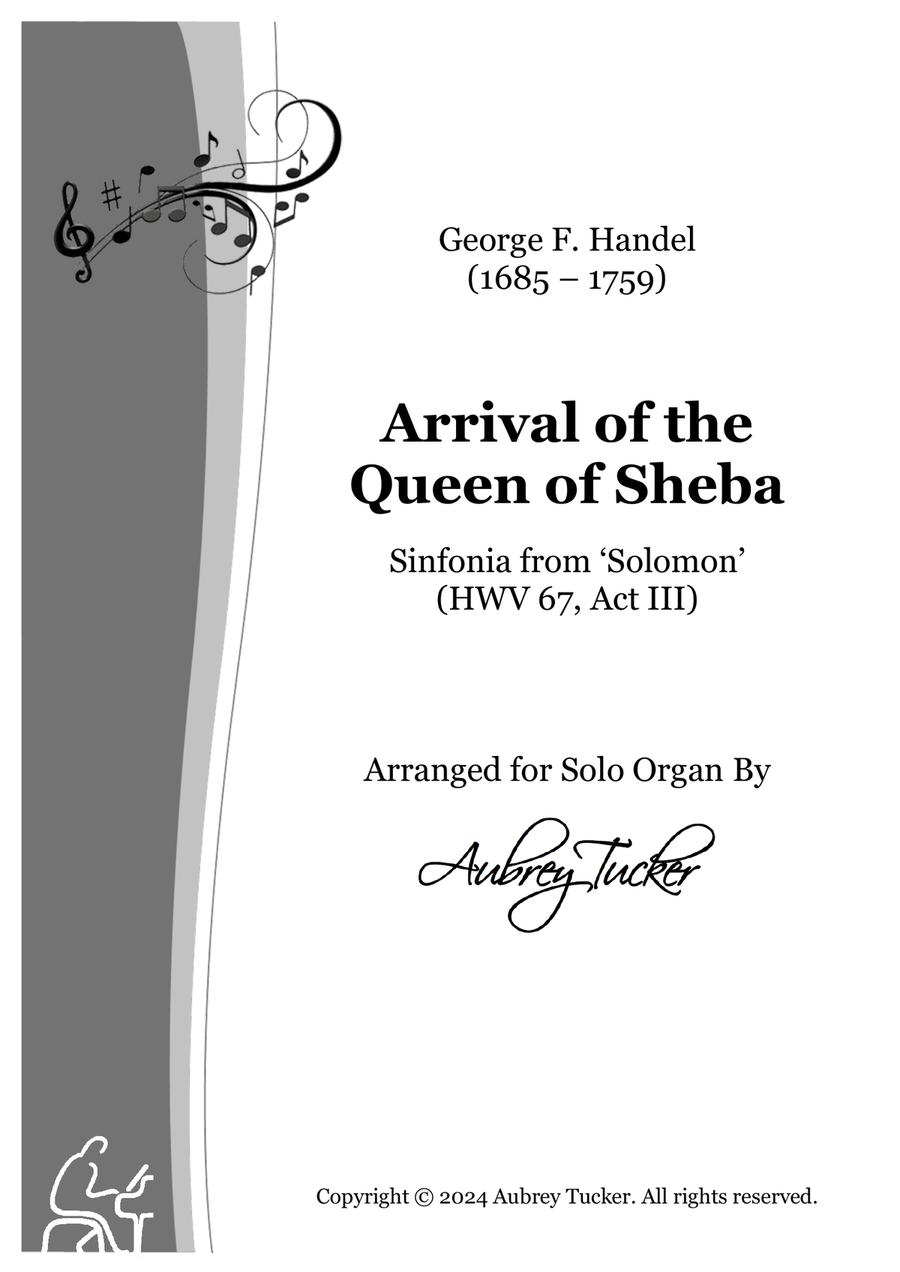 Organ: Arrival of the Queen of Sheba (Sinfonia from Solomon, HWV 67, Act III) - George F. Handel Organ Solo scores gallery preview page 1
